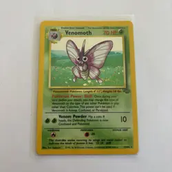 Venomoth 13/64 Pokemon Card Jungle Holo WOTC 1999 LP / NM Rare - Image 1