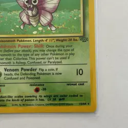 Venomoth 13/64 Pokemon Card Jungle Holo WOTC 1999 LP / NM Rare - Image 5