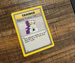Imposter Professor Oak 73/102 Rare Non Holo WOTC TCG Base Set Pokemon Card LP - Image 1
