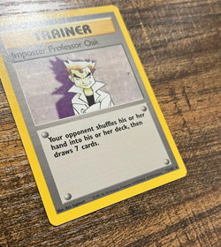 Imposter Professor Oak 73/102 Rare Non Holo WOTC TCG Base Set Pokemon Card LP - Image 5
