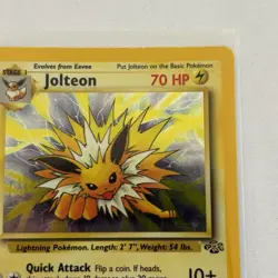 Jolteon 4/64 Pokemon Card Jungle Holo WOTC 1999 NM / LP Rare - Image 4