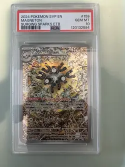 PSA 10 Magneton ETB Promo 159 Surging Sparks Scarlet & Violet Pokemon Card Game - Image 1