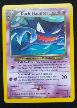 Dark Haunter 36/105 Dark Neo Destiny Pokemon Card TCG (LP) - Image 1