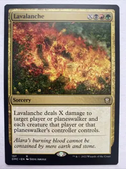 Lavalanche Commander: Dominaria United Magic MTG 157 NM - Image 1