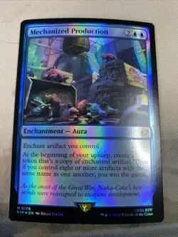 Mechanized Production FOIL MYTHIC Fallout Universes Beyond PIP MTG Magic - Image 1