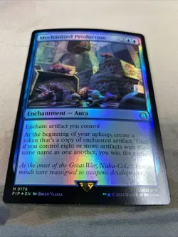 Mechanized Production FOIL MYTHIC Fallout Universes Beyond PIP MTG Magic - Image 2