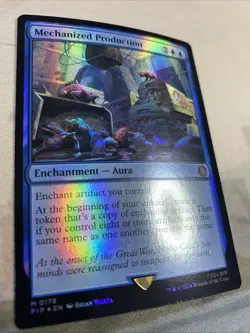 Mechanized Production FOIL MYTHIC Fallout Universes Beyond PIP MTG Magic - Image 3