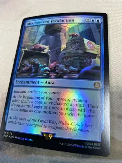 Mechanized Production FOIL MYTHIC Fallout Universes Beyond PIP MTG Magic - Image 4