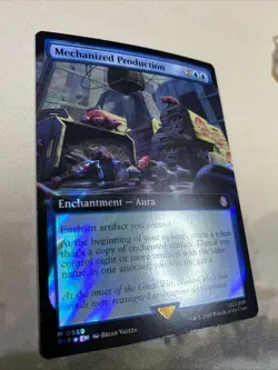 Mechanized Production SURGE FOIL EXTENDED ART Fallout PIP MTG Magic Gathering - Image 3