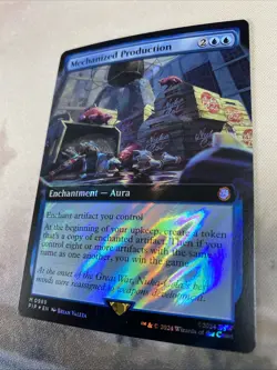Mechanized Production SURGE FOIL EXTENDED ART Fallout PIP MTG Magic Gathering - Image 4