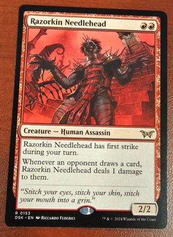 Razorkin Needlehead #153 (NM) Duskmourn DSK Magic MTG - Image 2