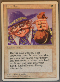 Land Tax - MTG - 4th Edition - Magic: The Gathering - Image 1