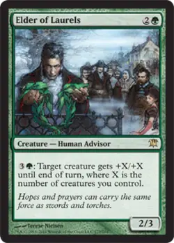 Elder of Laurels -Foil Medium Play MTG Innistrad - Image 1