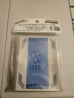 Gundam TCG Official Card Sleeves - Gundam Card Game Logo - 70 Sleeves NEW SEALED - Image 1
