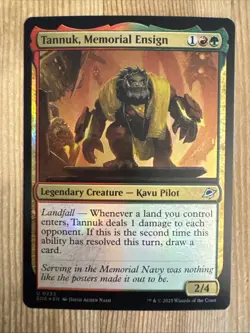 1x Tannuk, Memorial Ensign NM Eng MTG - Edge of Eternities FOIL - Image 1