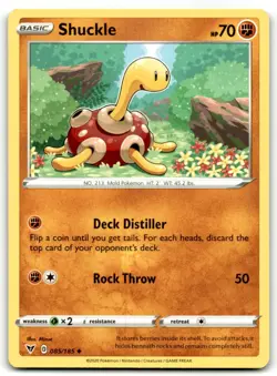 2020 Sword & Shield - Vivid Voltage Pokemon TCG Card #85 Shuckle - Image 1