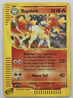 2002 RAPIDASH 26/165 EXPEDITION HOLO POKEMON TCG LIGHTLY PLAYED - Image 1