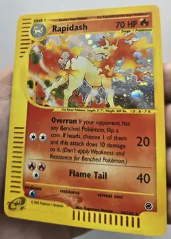 2002 RAPIDASH 26/165 EXPEDITION HOLO POKEMON TCG LIGHTLY PLAYED - Image 3