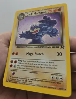 2000 DARK MACHAMP 10/82 TEAM ROCKET UNLIMITED HOLO RARE POKEMON TCG LP - Image 3