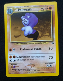 Poliwrath 28/75 - Pokemon Neo Discovery - (NM/LP) - Image 1