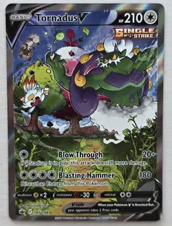 2021 TORNADUS V 185/198 CHILLING REIGN ALTERNATE ART POKEMON TCG NEAR MINT - Image 1
