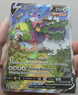 2021 TORNADUS V 185/198 CHILLING REIGN ALTERNATE ART POKEMON TCG NEAR MINT - Image 4