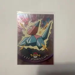 2000 Topps Pokemon TV #137 Porygon Foil Series 3 - Image 1