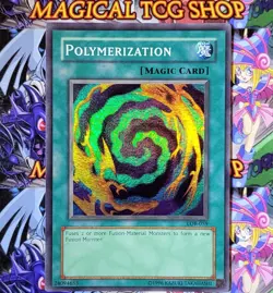 Yugioh Polymerization LOB-059 Super Rare Original Print Konami 2002 - Image 5