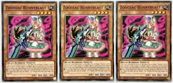 3 x RATE-EN015 Zoodiac Bunnyblast - Common 1st Edition Near Mint YuGiOh Cards - Image 1