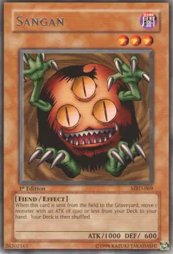 1x Sangan - MRD-069 - Rare - 1st Edition MRD - Metal Raiders YuGiOh NM - Image 1