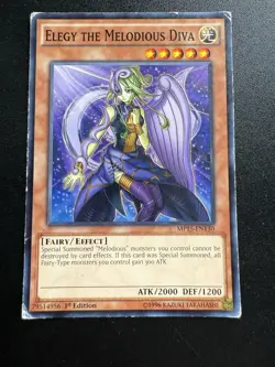 Yugioh Elegy the Melodious Diva #MP15-EN130 2015 Mega-Tins Mega Pack HP - Image 1