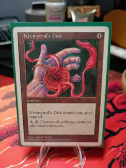 Nevinyrral's Disk 5th Edition HEAVILY PLD Artifact Rare MAGIC MTG CARD ABUGames - Image 1