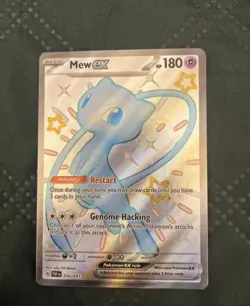 Mew ex - 216/091 - Pokemon Paldean Fates Shiny Full Art Ultra Rare Card NM - Image 1