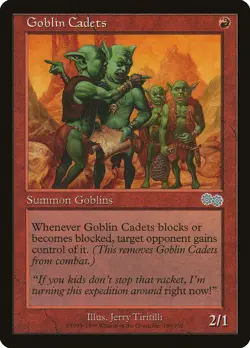 Goblin Cadets Urza's Saga PLD Red Uncommon MAGIC THE GATHERING CARD ABUGames - Image 1