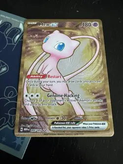 Mew EX 151 UPC Shiny Gold Metal Card Promo 205/165 MEW EN 2023 Pokemon - NM - Image 1