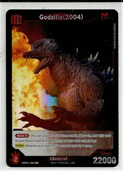 2025 TCG Godzilla vs. Godzilla Card Game "Chase Card" #EBP01-008 SR - Image 1