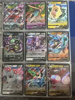 Pokemon TCG v Lot 9 Card Set - Image 1