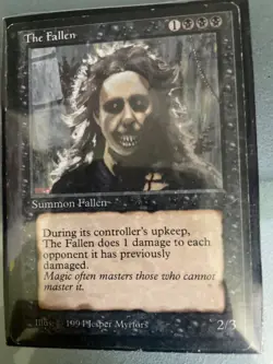 The Fallen (53) The Dark barely used Magic the Gathering card - Image 1