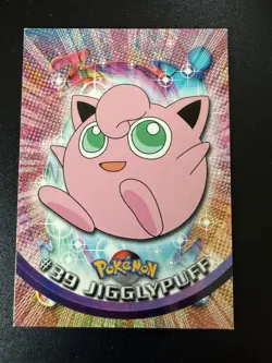 JIGGLYPUFF #39 Pokemon Card Blue Logo Topps TV Animation Edition 1999 - Image 1