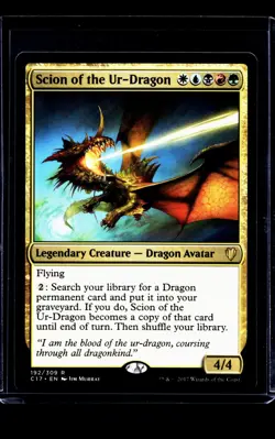 2017 MTG Magic The Gathering C17 Commander 2017 #192 Scion of the Ur-Dragon - Image 1