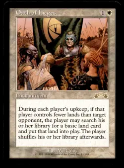 MTG Oath of Lieges LP Light Play Exodus [1061] - Image 1