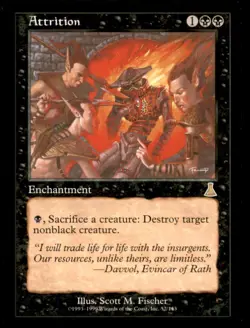 MTG Attrition LP Light Play Urza's Destiny [1070] - Image 1