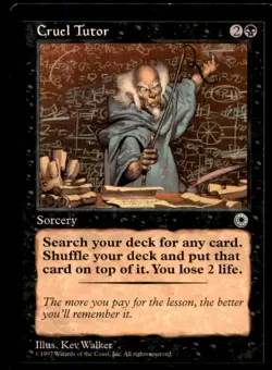 MTG Cruel Tutor LP Light Play Portal [1001] - Image 1