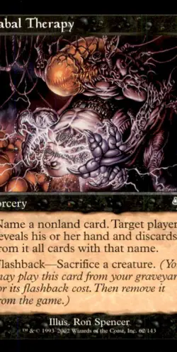 MTG Cabal Therapy LP Light Play Judgment [1046] - Image 1