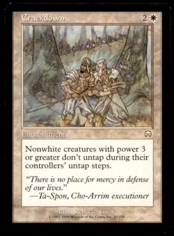 MTG Crackdown LP Light Play Mercadian Masques [1074] - Image 1