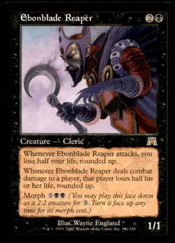 MTG Ebonblade Reaper LP Light Play Onslaught [1066] - Image 1