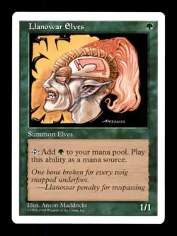 MTG Llanowar Elves LP Light Play Anthologies [1007] - Image 1