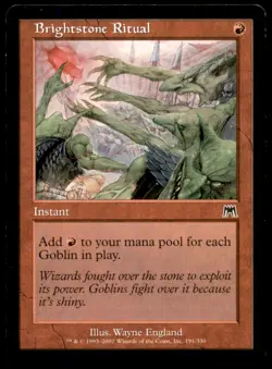 MTG Brightstone Ritual LP Light Play Onslaught [1051] - Image 1