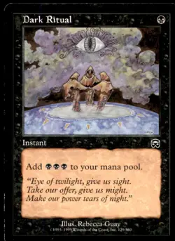 MTG Dark Ritual LP Light Play Mercadian Masques [1008] - Image 1