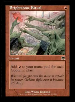 MTG Brightstone Ritual LP Light Play Onslaught [1038] - Image 1